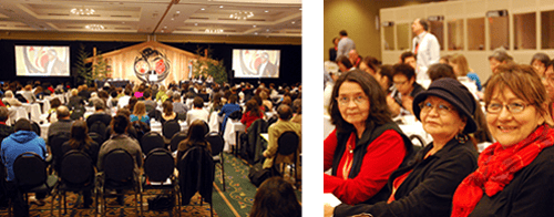 Photos of people at the NCTR forum.