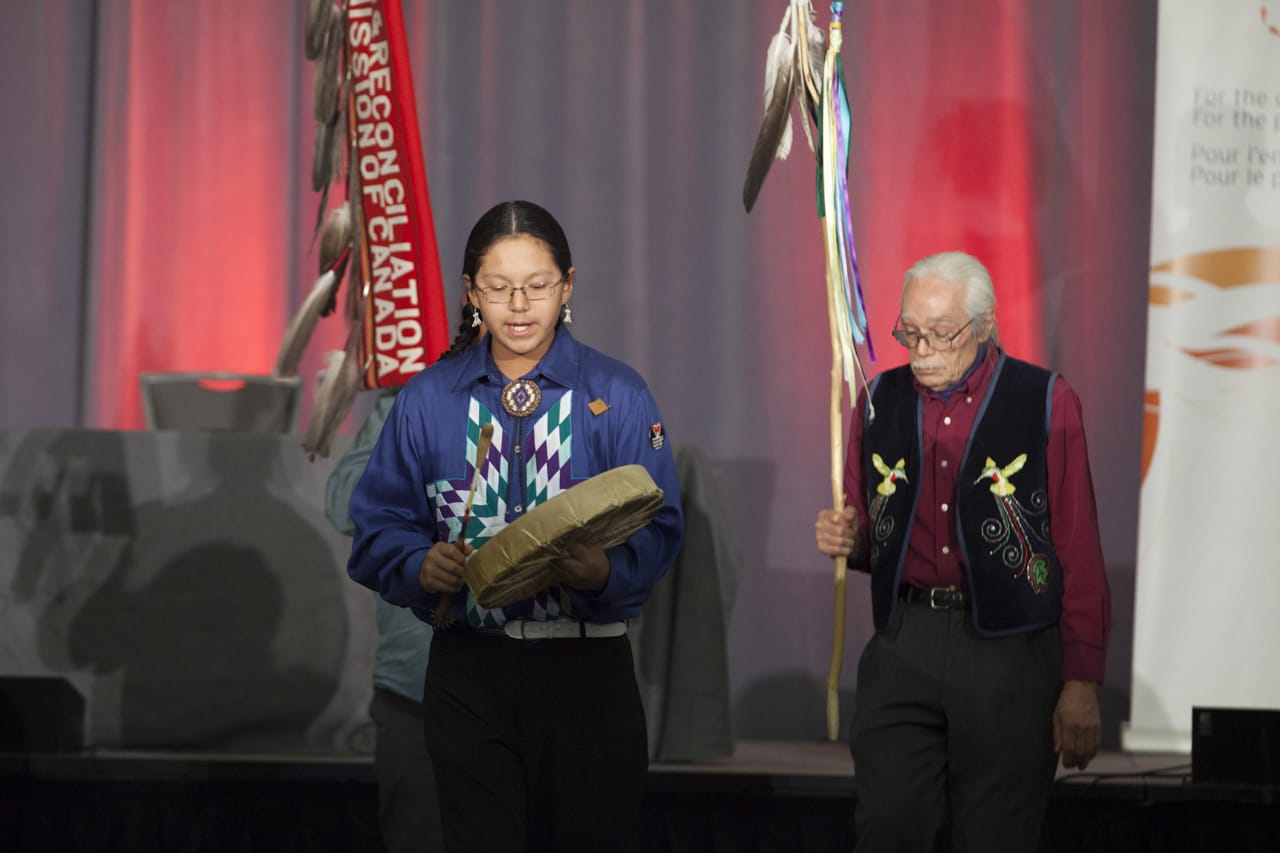 drumming at TRC closing ceremony