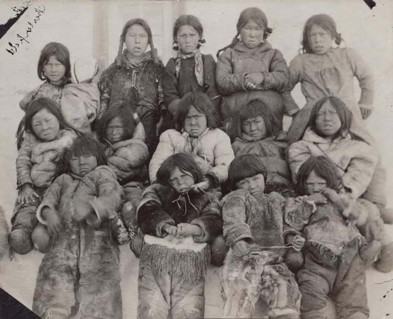 Group of students from Chesterfield Inlet