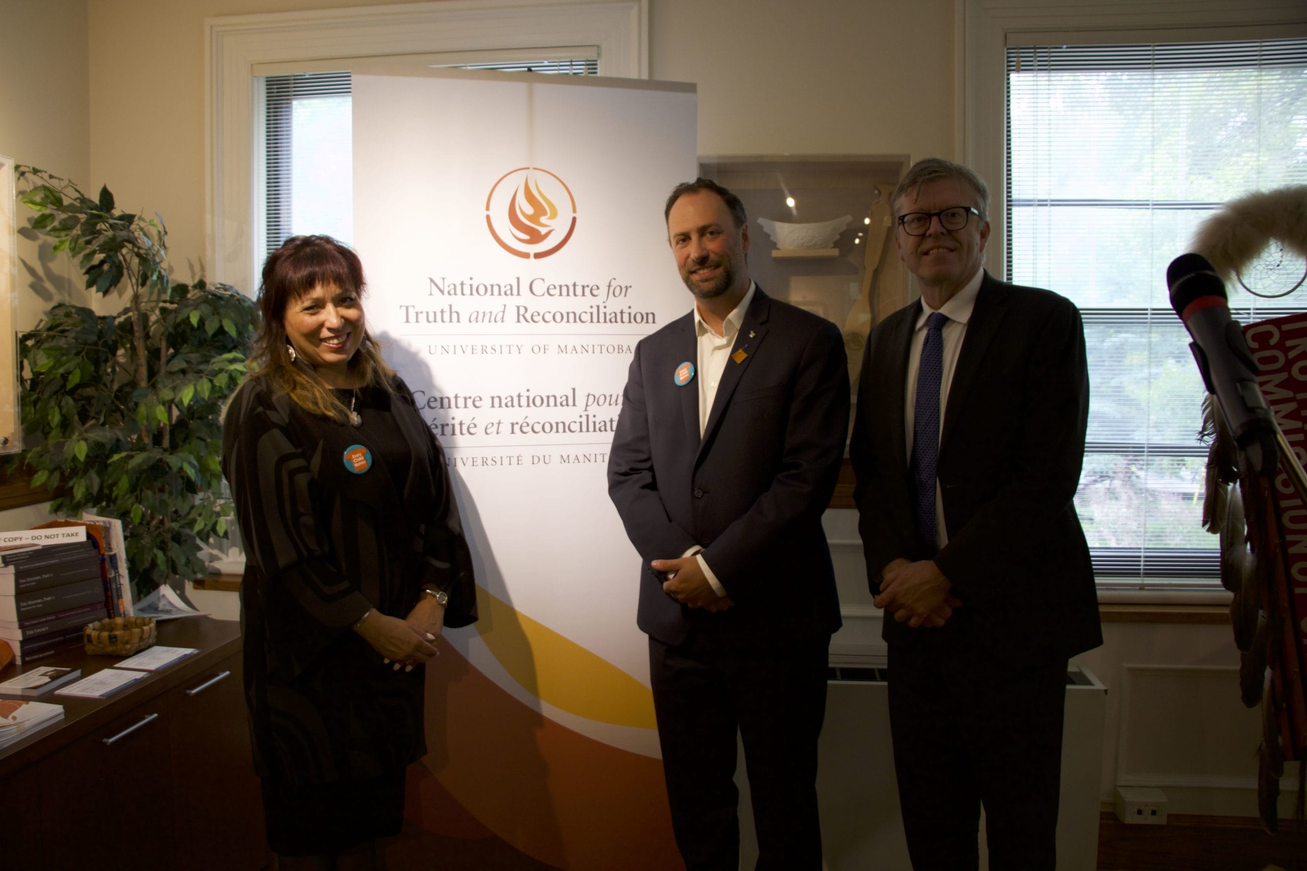 NCTR staff members posing for photo at NCTR building