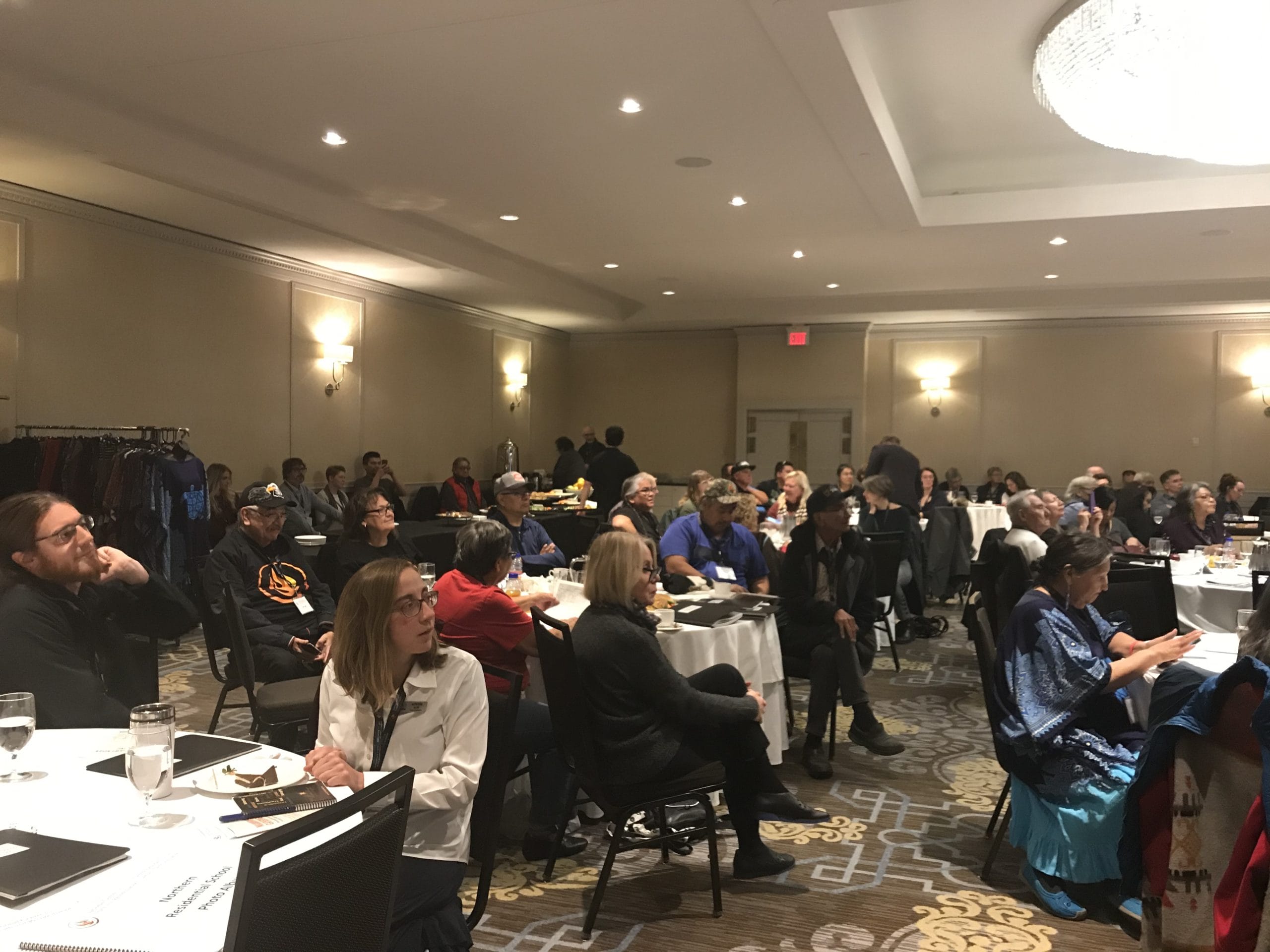 People in audience at Maamiikwendan Gathering event