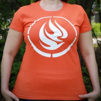 Front of Orange NCTR t-shirt