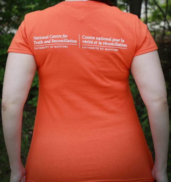 Back of Orange NCTR t-shirt