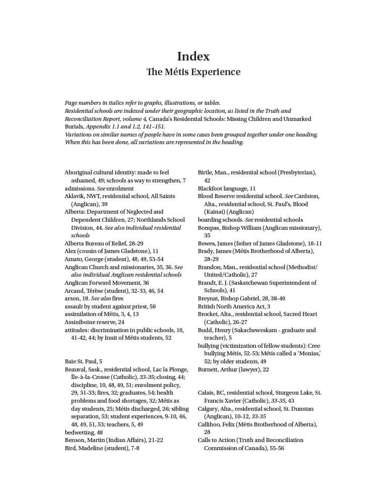 Cover for document "Canada’s Residential Schools: The Métis Experience"
