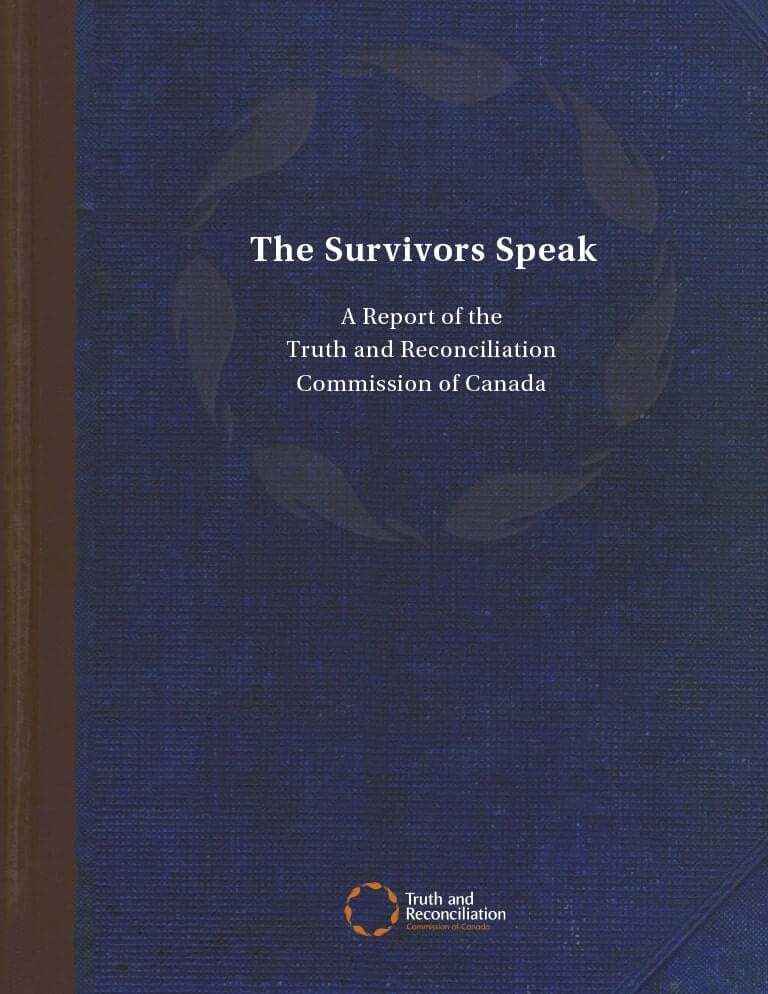 Cover for document "The Survivors Speak"