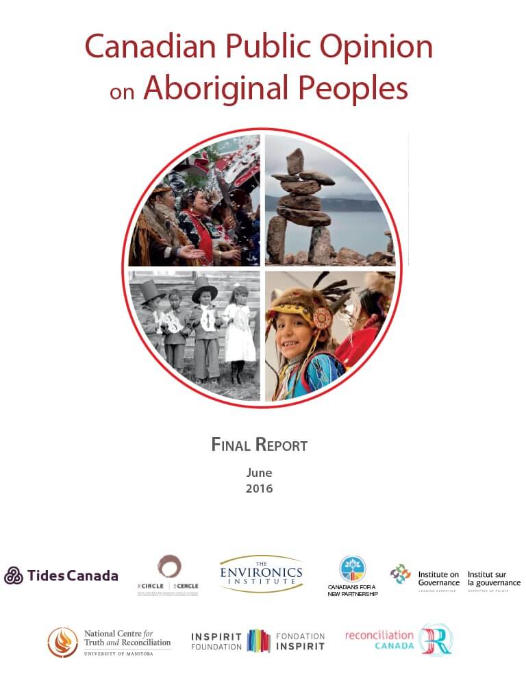 Cover for document "Canadian Public Opinion on Aboriginal Peoples"