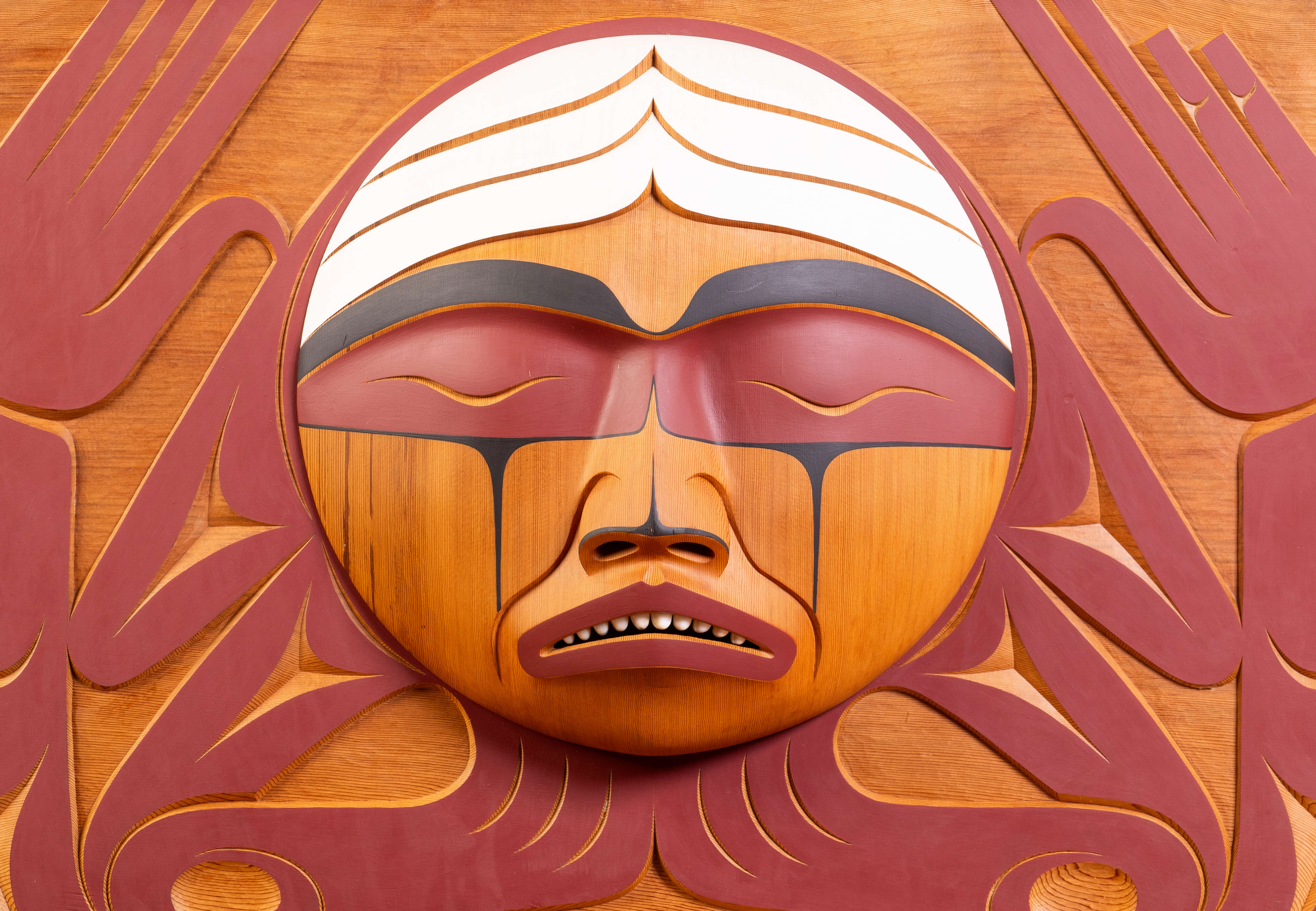 One side of the Bentwood box.